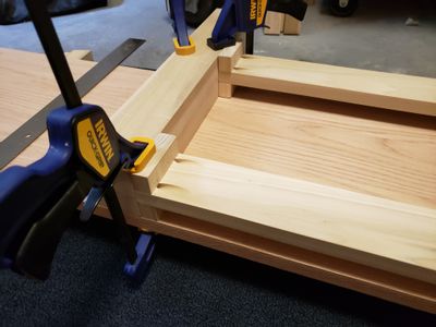 Coffee Table Clamped Spacers